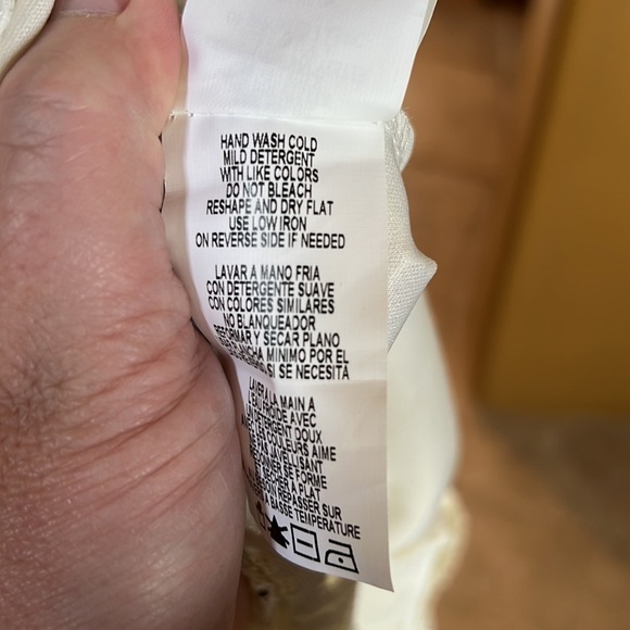 Tiana B Women's Sequin Lace Sheath Dress Cream Size 6P - Picture 8 of 12